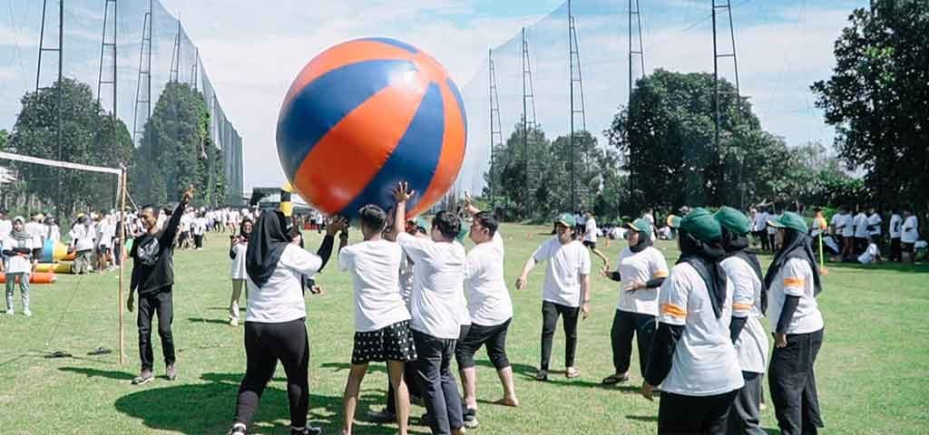 Peserta gathering bergerak bebas dengan pakaian yang nyaman